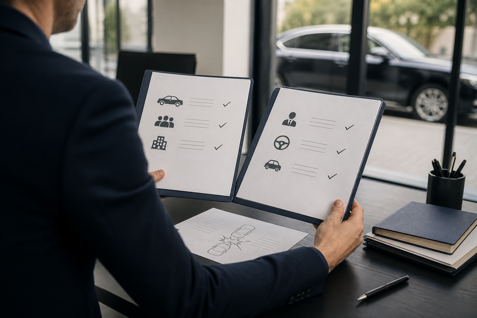 deux onglets de contrat reliés à une même activité VTC
