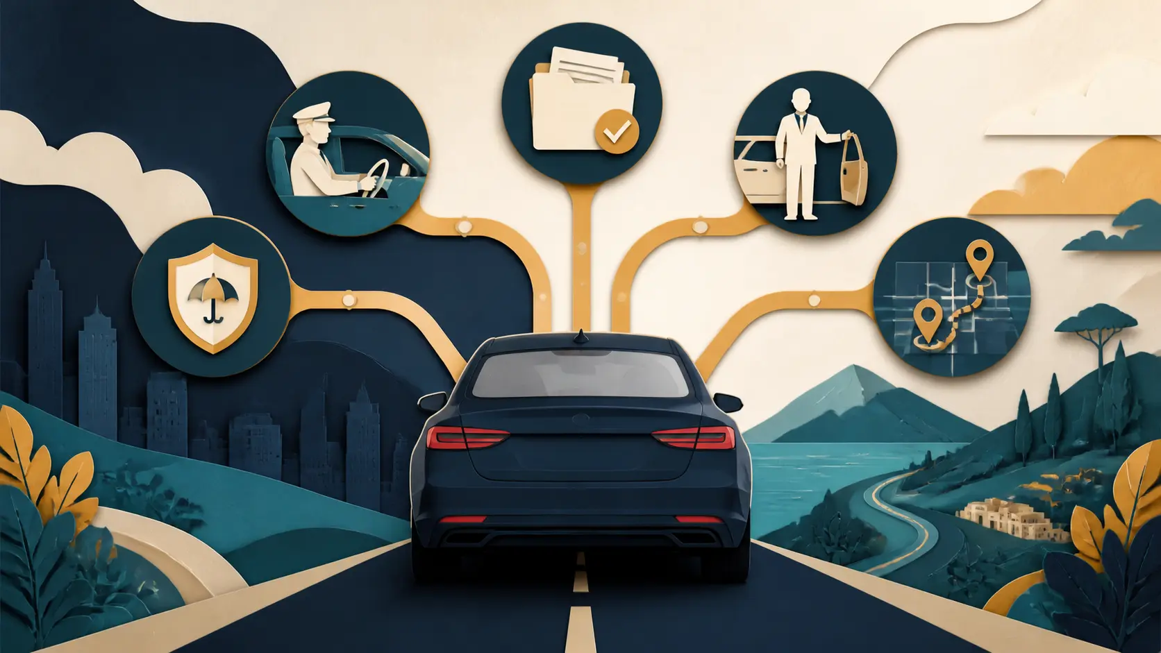 activité VTC évolutive représentée par un dossier à branches