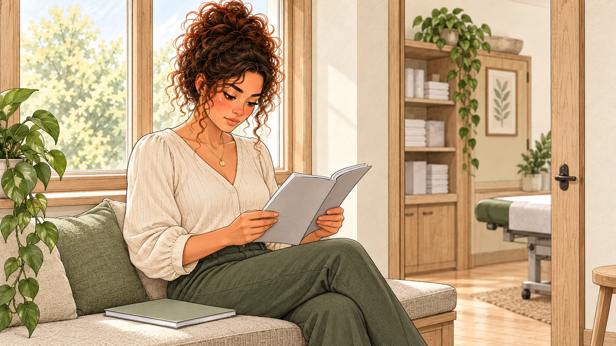 Sarah relit une synthèse avec attention à ses résultats et à ses limites.