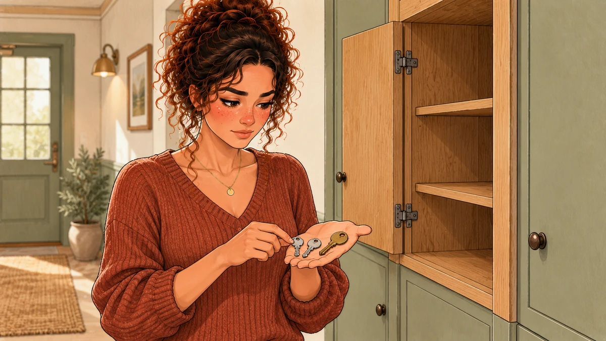 Sarah distingue les clés personnelles des moyens partagés.