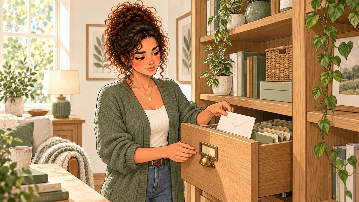 Sarah conserve les réponses reçues pour pouvoir les relire.