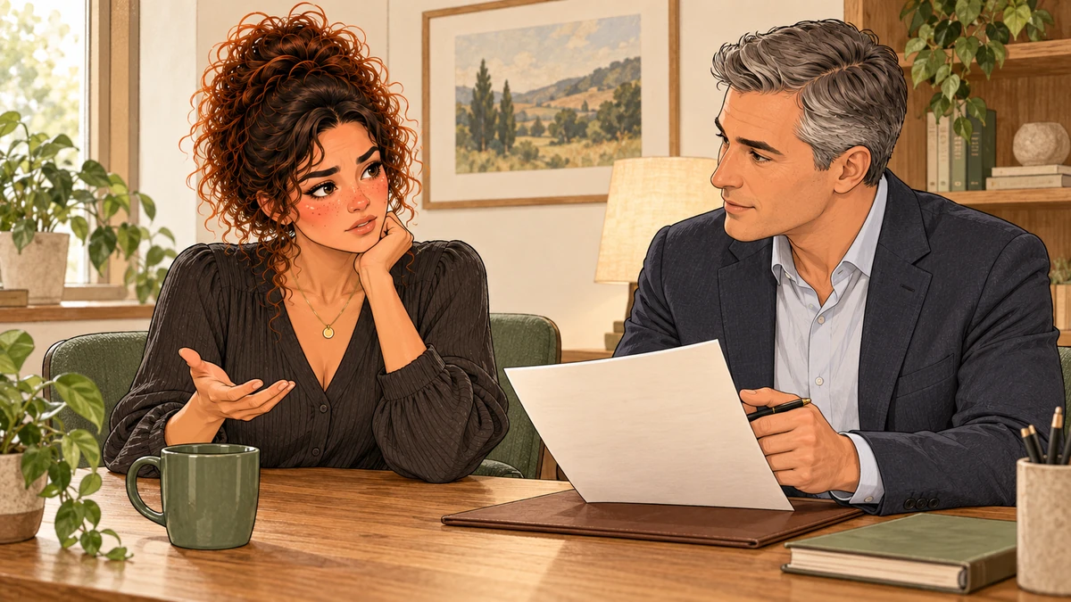 Sarah discute des finalités avant de fixer une durée.