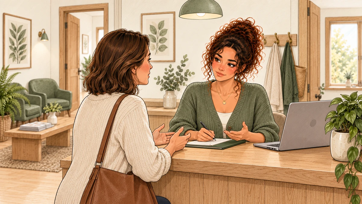 Sarah explique un changement sans imposer le choix d’un praticien.