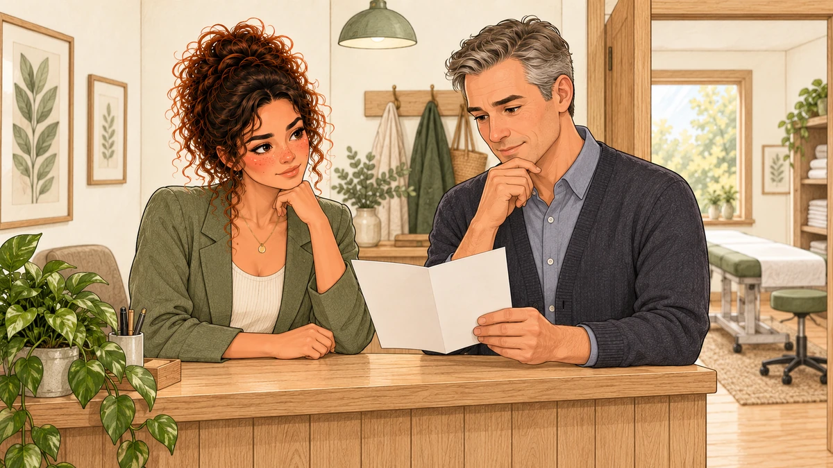 Sarah et un collègue fixent une règle avant de connaître l’opinion.