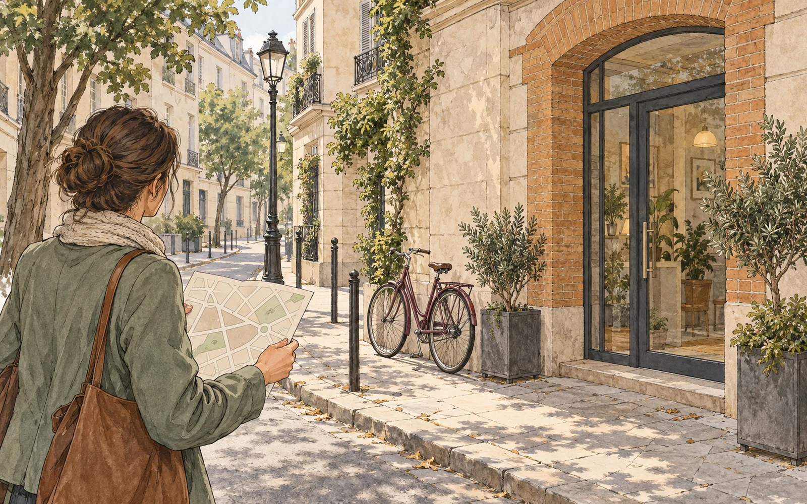 Illustration éditoriale de couverture pour « Venir au cabinet : tester les indications d’accès avec un regard neuf »